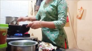 Indian hot wife got fucked while cooking in kitchen by husband - 2 image