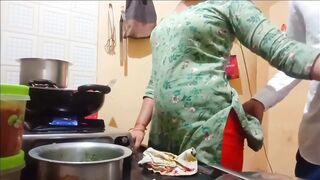 Indian hot wife got fucked while cooking in kitchen by husband - 5 image