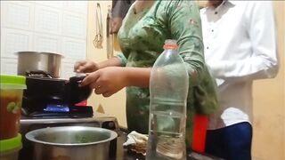 Indian hot wife got fucked while cooking in kitchen by husband - 6 image
