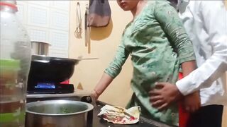 Indian hot wife got fucked while cooking in kitchen by husband - 7 image