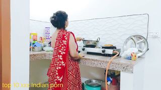 Big Ass Hot Indian Aunty fucked very hard in kitchen with clear audio - 14 image