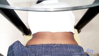 Sri Lankan Real Sex - Public Restaurant - Waiter saw us but we didn't stop until Cum - Asian Couple - 8 image
