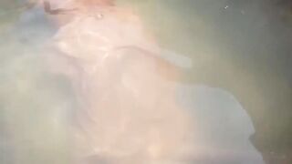 Desi Indian Teen Girl Bathing Outdoors Showing Natural Big Boobs - 5 image