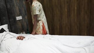 Indian Stepmom Came into My Room I'm Already Jerking off a Dick She Looks and get Excited - I Fuck My Horny Stepmom - 2 image