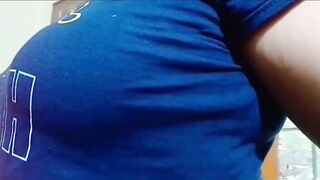Hot Indian Aunty In Zym Showing her Big Ass And Pissing In Bathroom - 2 image