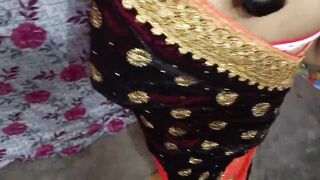 Bengali Sonali Hot Bhabhi Ko Sari Pehena Ke Chudai Kiya - 3 image