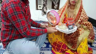 Karwa chauth special 2022 indian xxx desi husband fuck her wife hindi audio with dirty talk - 1 image