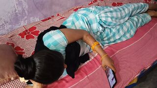 Hot 20 yers old Indian bhabhi was cheat her husband and first time painfull sex with dever clear Hindi audio language - 1 image