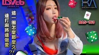 The husband was busy gamble while I was giving a blowjob and fuck to his friend - Asian Wife Cheating - 1 image