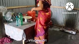 Bangla Boudi Naked Saree - Red Saree Cute Bengali Boudi sex (Official video By villagesex91) watch  online