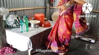 Red Saree Cute Bengali Boudi sex (Official video By villagesex91) - 2 image