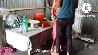 Red Saree Cute Bengali Boudi sex (Official video By villagesex91) - 3 image