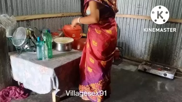 Red Saree Cute Bengali Boudi sex (Official video By villagesex91) watch  online