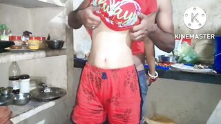 Indian bhabhi kitchen dogy style fucking