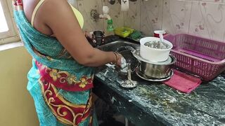 Indian maid hard fucking in kitchen - 2 image