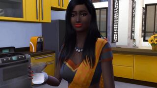 INDIAN STEP SISTER CATCHES HER VIRGIN STEP BROTHER MASTURBATING IN HIS ROOM AND HELPS HIM HAVE SEX - 5 image