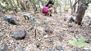 Desi couple outdoor fuck in jungle - 2 image