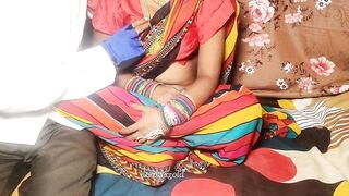 desi hot indian bhabhi red in saree best Hindi audio sex - 2 image