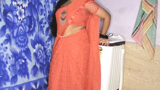 Indian hot StepMom got fucked while washing clothes with Clear Hindi audio - 2 image