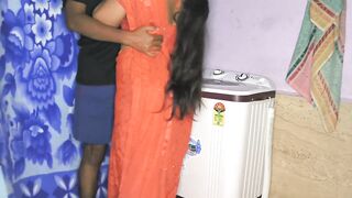Indian hot StepMom got fucked while washing clothes with Clear Hindi audio - 5 image