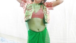 I did pussy fingering and fucked my sister-in-law in green saree - 5 image