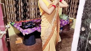 What did the sister-in-law do by wearing a yellow sari and asked to fuck me on the CD