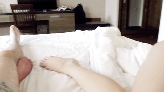 My stepsister rented a hotel room with one bed... - 4 image