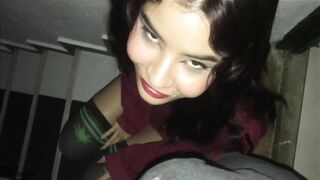 Love having my stepbrother's cock in my mouth POV CUM-MOUTH - Porn in Spanish