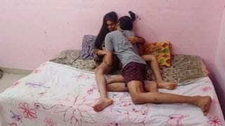 Cute 18 Years Indian Slim Skinny Girlfriend Lets Me Cum Inside Her Tight Pussy - 1 image