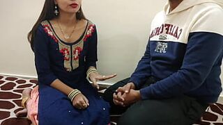 Hot stepsister teaches stepbrother sex in Hindi audio - 1 image
