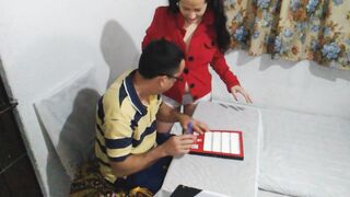 Turning my Indian brother-in-law on at work, he gives me a good blowjob and penetrates my juicy tight pussy - 5 image