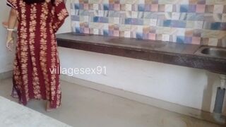 Desi mature Village Wife Red Dress Nighty Fuck ( Official Video By villagesex91) - 1 image