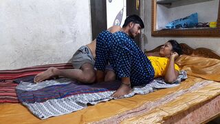 18 Year Old Indian Tamil Couple Fucking With Horny Skinny Sex Guru Giving Love To GF - 1 image