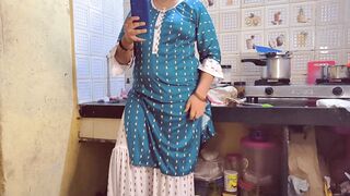 Indian stepsister got caught while video call with her bf - 4 image