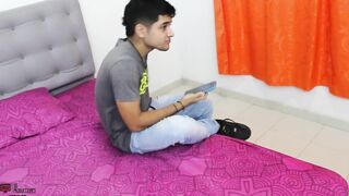 Enjoying the moment on a pleasant afternoon, a horny brunet gets fucked in her own bed CUM-STOMACH - Porn in Spanish - 3 image