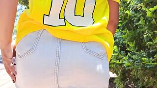 my wife fights with me brazil lost so i went to fuck drool's ass in the woods - 3 image