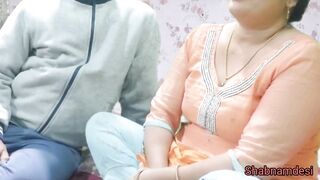 indian durty fuck while she teach lesson how to incert penis in ass in hindi audio - 2 image