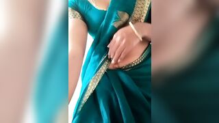 Swetha tamil wife saree strip record video - 1 image