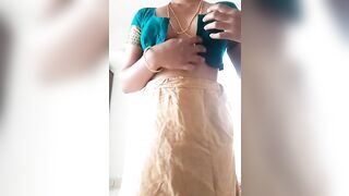 Swetha tamil wife saree strip record video - 11 image