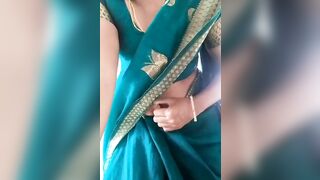 Swetha tamil wife saree strip record video - 5 image