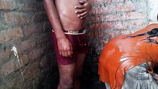 Desi Indian Fucking in Bathroom - 4 image