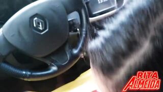 A DELICIOUS SUCK INSIDE THE SAFADA NEWS' CAR - 6 image